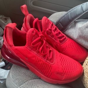 Red Nike air max 270s
